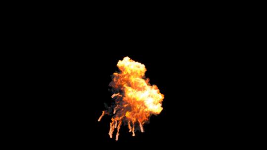 4k空中爆炸的浓烟火光光效-alpha (4)