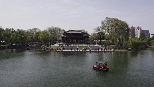西安城市印迹-兴庆宫公园视频素材模板下载