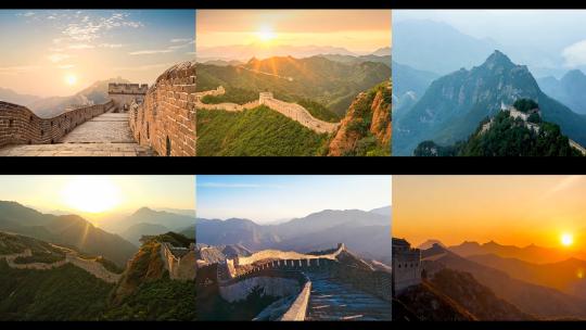 4K万里长城绝美日出云海美丽中国长城高清在线视频素材下载