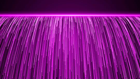 4K紫色粒子光线瀑布晚会舞台背景AE模板