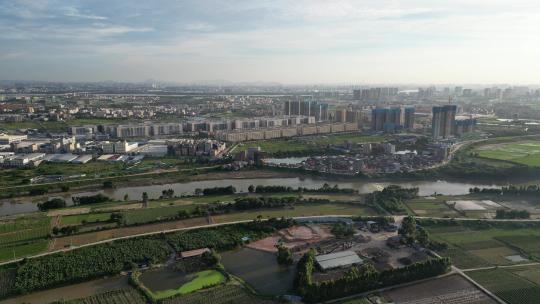 广东惠州制造业工厂产业园高空航拍镜头4K