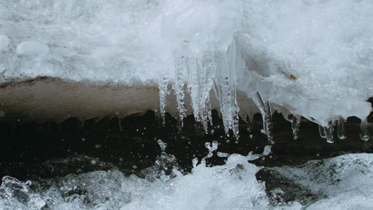 冰川融化冰雪融化保护生态视频素材模板下载