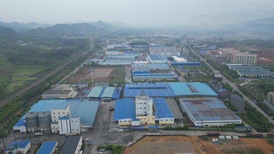 工业生产工厂厂房生产加工航拍