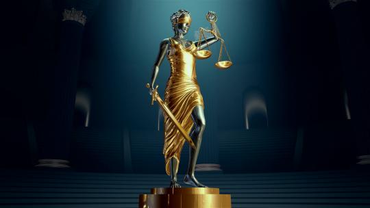 西弥斯正义女神像3D法学律师事务所带蒙版