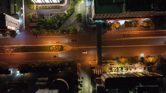 昆明五华区夜景航拍视频素材模板下载