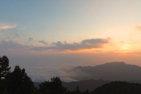 衡阳南岳衡山日出云海延时摄影