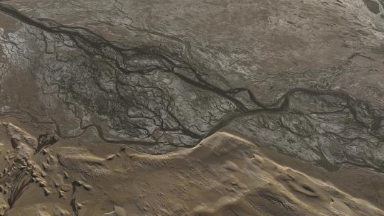 西藏日喀则定结县高原湿地十万个沙丘视频素材模板下载