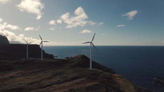 海上风电 海上发电 风车 能源 新能源视频素材模板下载