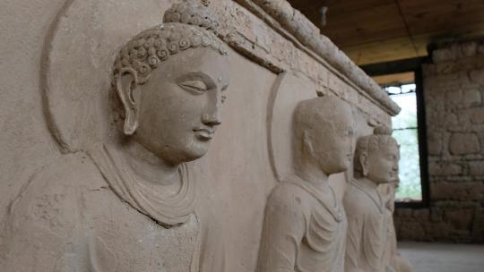 巴基斯坦塔克西拉佛教雕像考古地拍