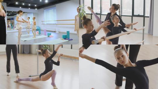 【合集】芭蕾舞排练芭蕾舞班老师视频素材模板下载
