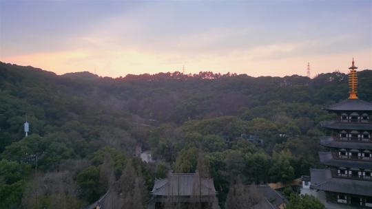 浙江省温州市景山公园护国寺视频素材模板下载