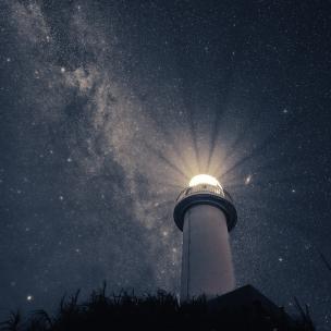 都市夜空 繁星 公益广告 希望 励志 科技感