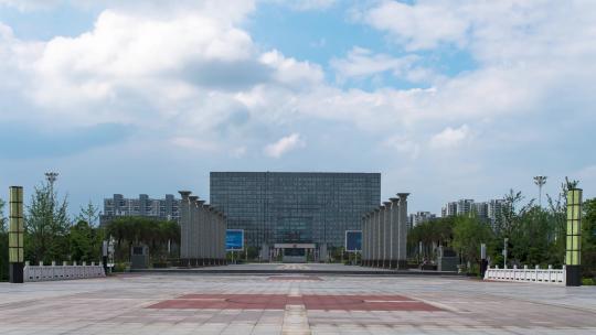 广西桂林市市民中心广场视频素材模板下载