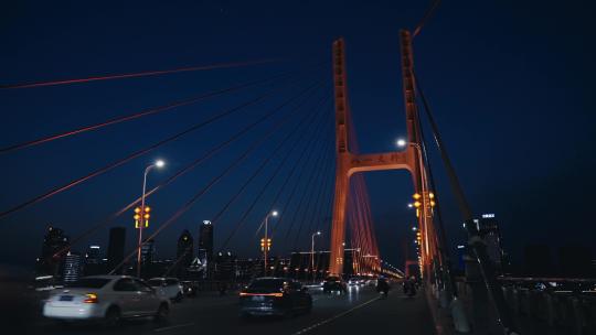 【正版素材】南昌八一大桥夜景