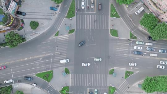 城市，街道，十字路口4K