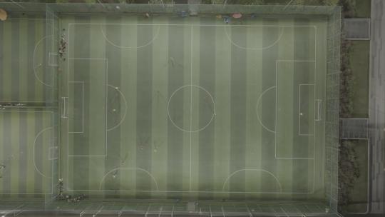 LOG格式夜晚的足球场航拍视频素材模板下载