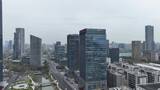 航拍杭州滨江江南大道高楼大厦高清在线视频素材下载