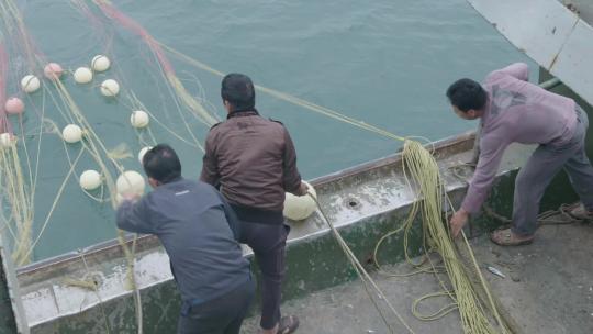 4kl1广东雷州渔民出海撒网1视频素材模板下载