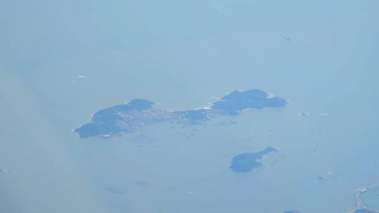 飞机上俯瞰福建漳州浯屿岛