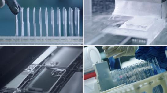 手机生产流水线 手机背板生产流水线高清在线视频素材下载