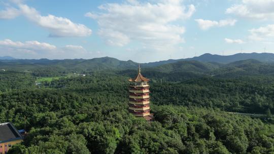 航拍湖北随州西游记公园4A景区