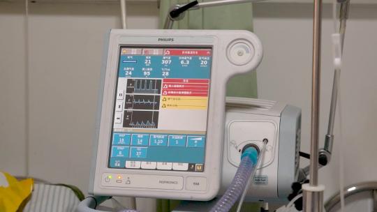 6690 医院 呼吸机 检测机 病床 器械视频素材模板下载