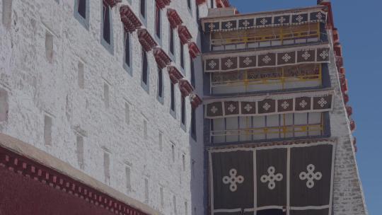 西藏拉萨布达拉宫视频素材模板下载