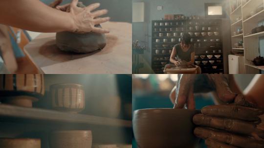 【合集】制作中的陶瓷陶艺传统文化视频素材模板下载