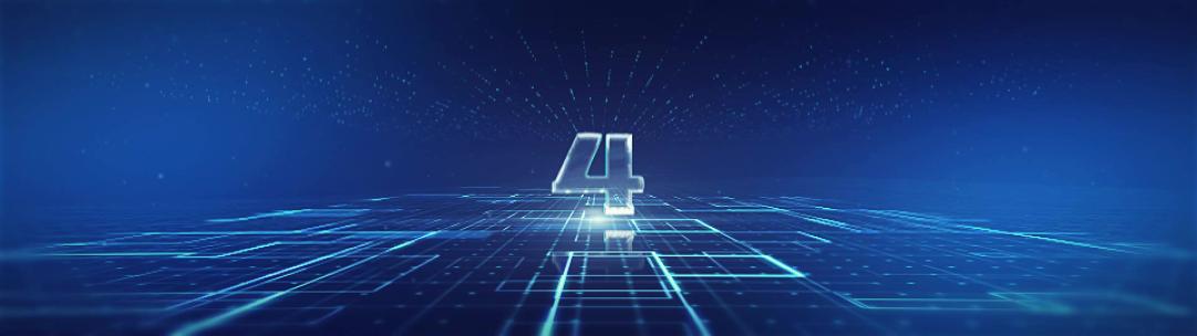 蓝色科技年会企业倒计时开场片头