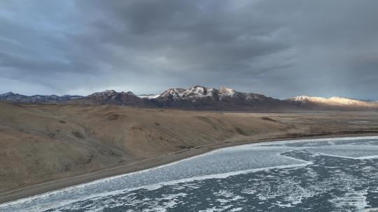 西藏阿里地区普兰县玛旁雍错航拍