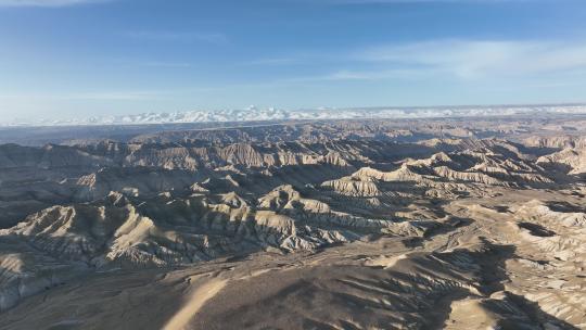 西藏阿里地区扎达土林航拍空镜