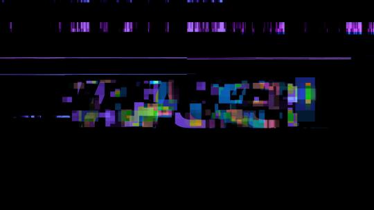 故障文字字幕特效