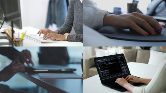 【合集】双手打字 使用电脑鼠标 工作