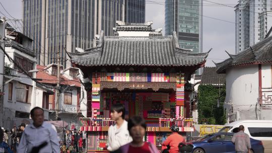 上海猫街街景视频素材模板下载