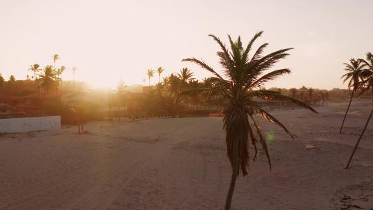 日落沙滩风景