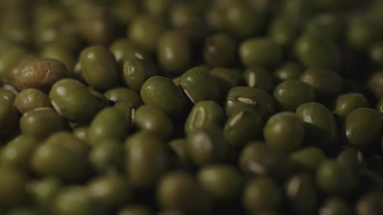 微距有机绿豆实拍