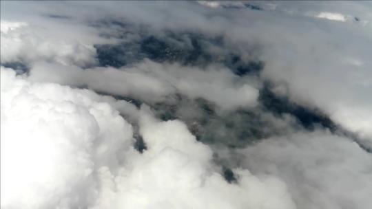 高空大气震撼云层穿梭航拍