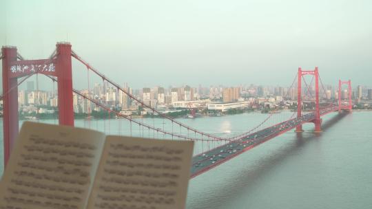 豪宅里眺望江的大提琴  空景  4k