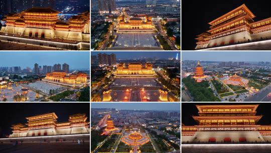 洛阳应天门 古建筑夜景