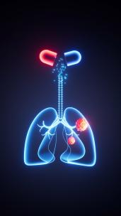药物治疗肺部疾病竖版动画