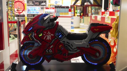 义乌小商品市场摩托车玩具视频素材模板下载