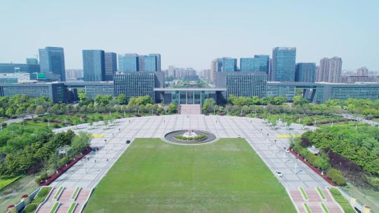 徐州新城区-4k航拍视频素材模板下载