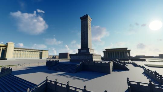 北京人民英雄纪念碑视频素材