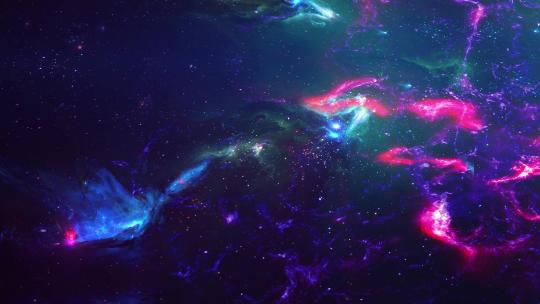空间背景与星云 与星系雾和星星的空间背景