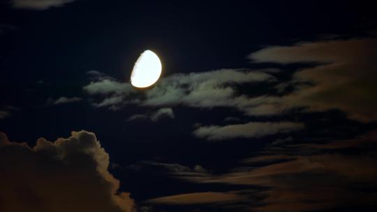 夜晚月亮多组镜头