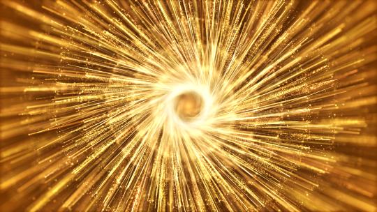金色螺旋粒子光线颁奖典礼晚会演出背景视频