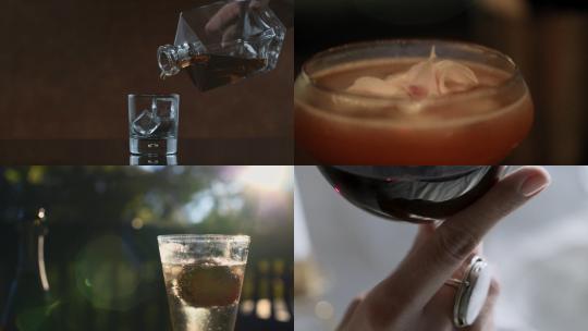 【合集】往杯子里面倒酒 好看的酒视频素材模板下载