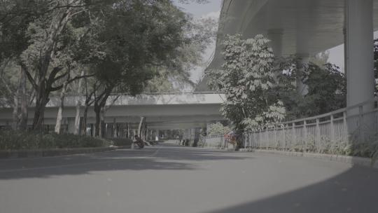 A7S3 SLOG3 实拍 日景 城市安静街道视频素材模板下载