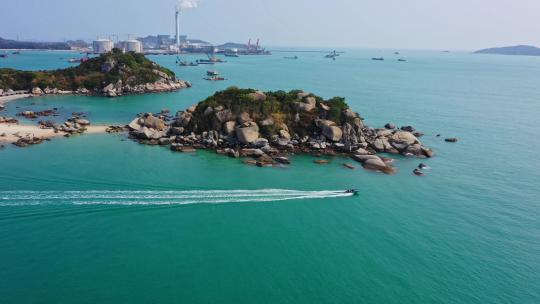 惠州三角洲岛快艇出海绕岛游玩