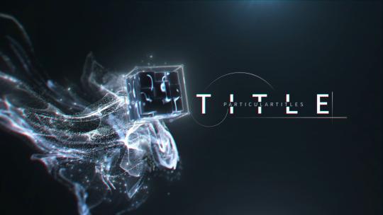 大气粒子标题开场展示AE模板